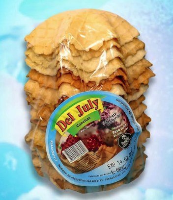 Conchas Del July, snack tradicional de repostería