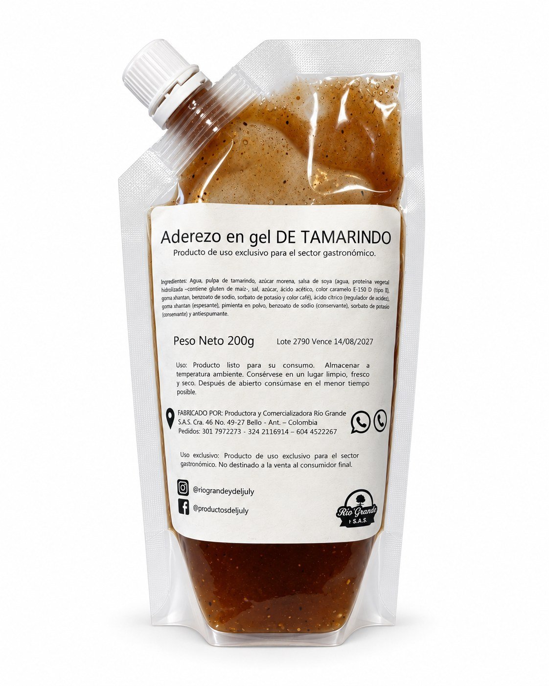 Salsa Tamarindo Río Grande presentación 200 g